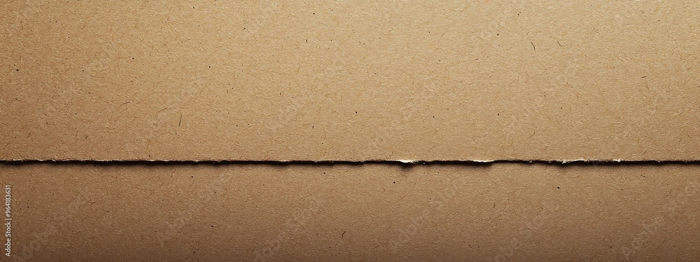 Fototapeta premium Abstract Texture of Rough Cardboard with a Seam
