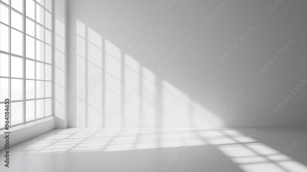 empty white room with soft shadow empty white room with soft shadow
