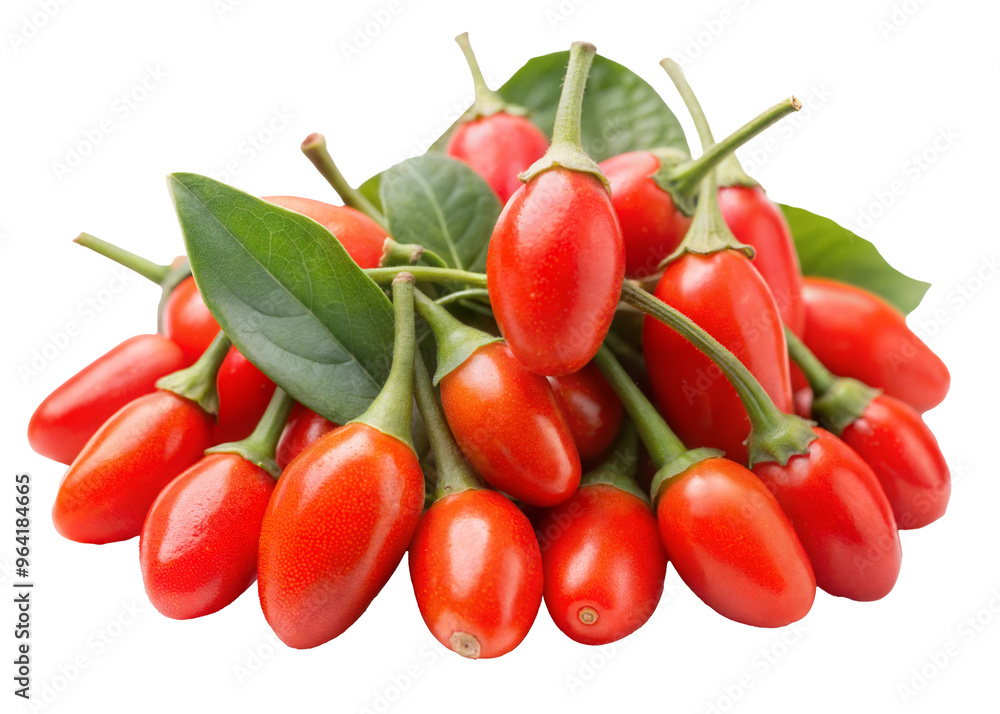 goji berrie cut out. isolated on transparent background. Copy space. goji berrie cut out. isolated on transparent background. Copy space.