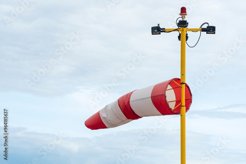 Obraz na plátně windsock, meteorological instrument that used as an indicator of wind speed and