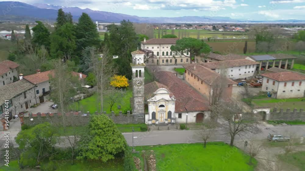 Ancient peasant village of Laipacco and Venetian-Palladian style villa. Tricesimo Ancient peasant village of Laipacco and Venetian-Palladian style villa. Tricesimo