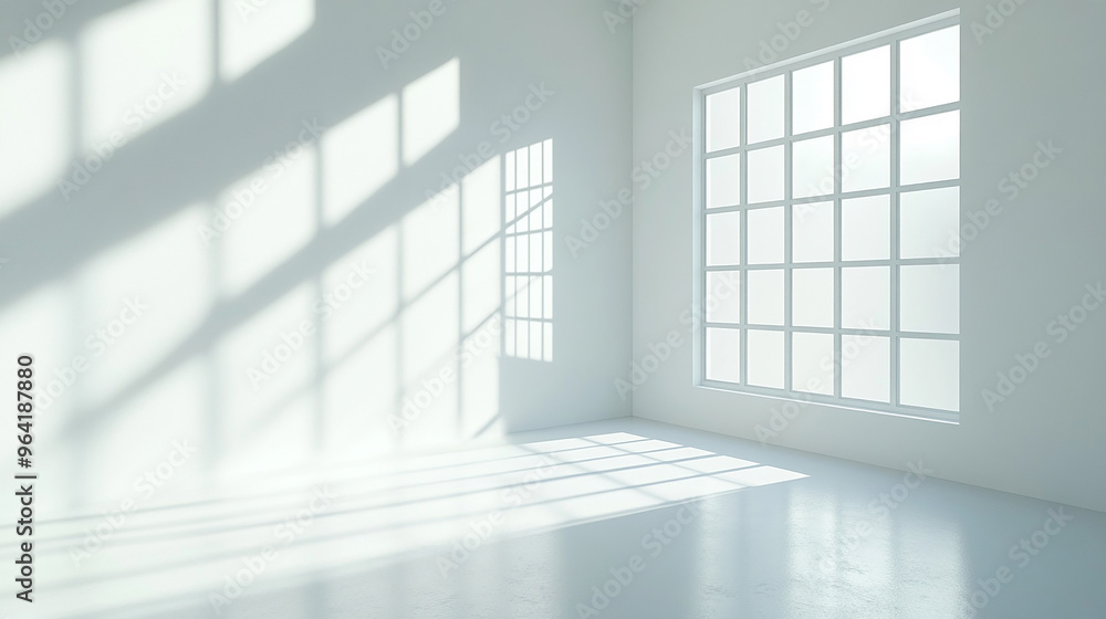 empty white room with soft shadow empty white room with soft shadow