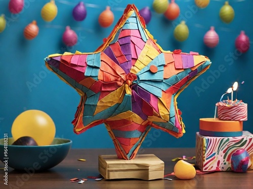 Candy for a fun and festive celebration. The vibrant colors and whimsical design make it a perfect addition to any birthday party.