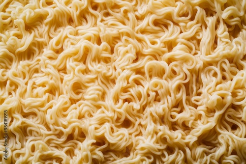 A Close Up Image Showcasing the Intricate Background Texture of Curly Instant Noodles