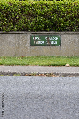 Photography street sign