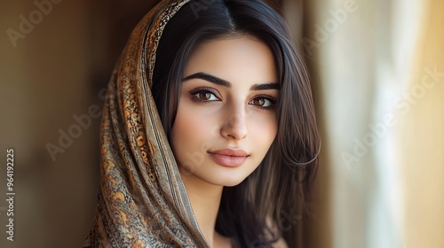 portrait of arab-persian hijab-wearing women