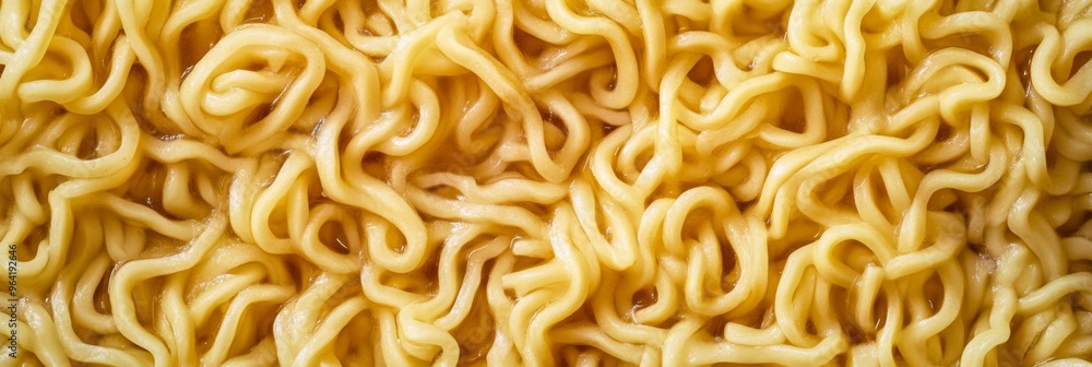 Close Up View of Deliciously Cooked Ramen Noodles Featuring a Curly and Appealing Texture Close Up View of Deliciously Cooked Ramen Noodles Featuring a Curly and Appealing Texture