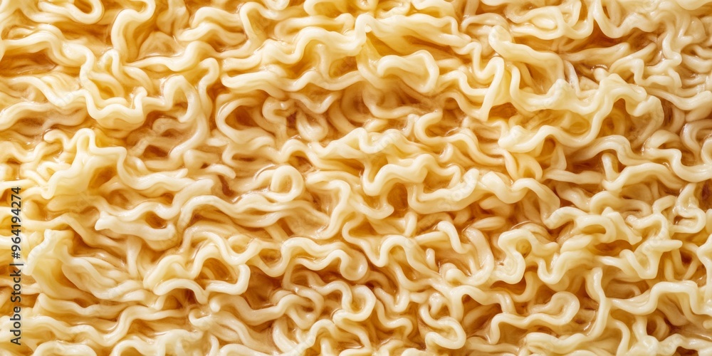 Close Up View of Deliciously Cooked Ramen Noodles Featuring a Curly and Appealing Texture Close Up View of Deliciously Cooked Ramen Noodles Featuring a Curly and Appealing Texture
