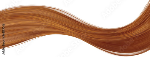 Φωτογραφία Brown long waved woman hair strand lock