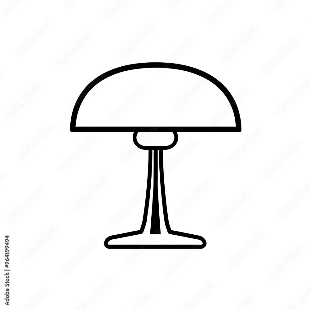 VECTOR LOGO OF A TABLE LAMP VECTOR LOGO OF A TABLE LAMP