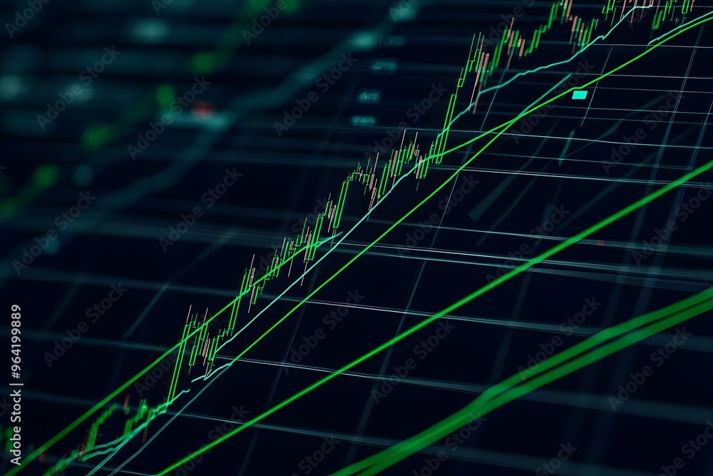 Financial Charts on a Screen Financial Charts on a Screen