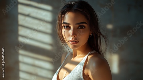 portraits of beautiful Arab women without hijab posing gracefully