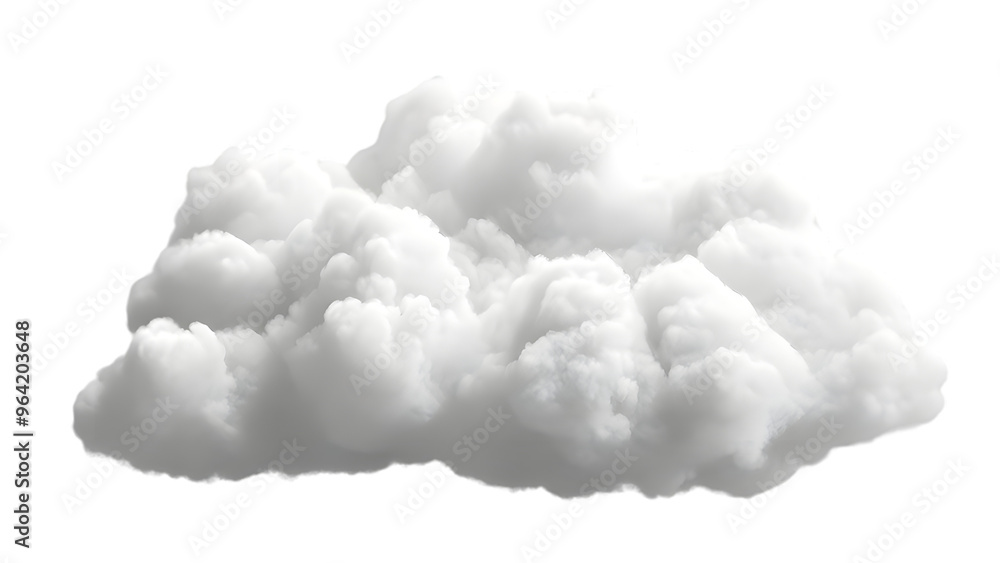 White soft cloud isolated on transparent background White soft cloud isolated on transparent background
