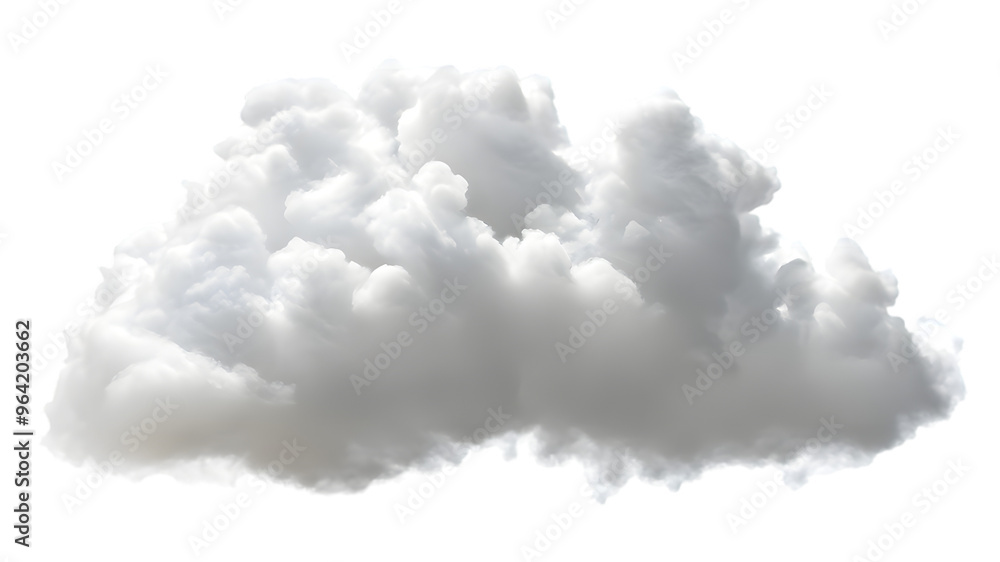 White soft cloud isolated on transparent background White soft cloud isolated on transparent background