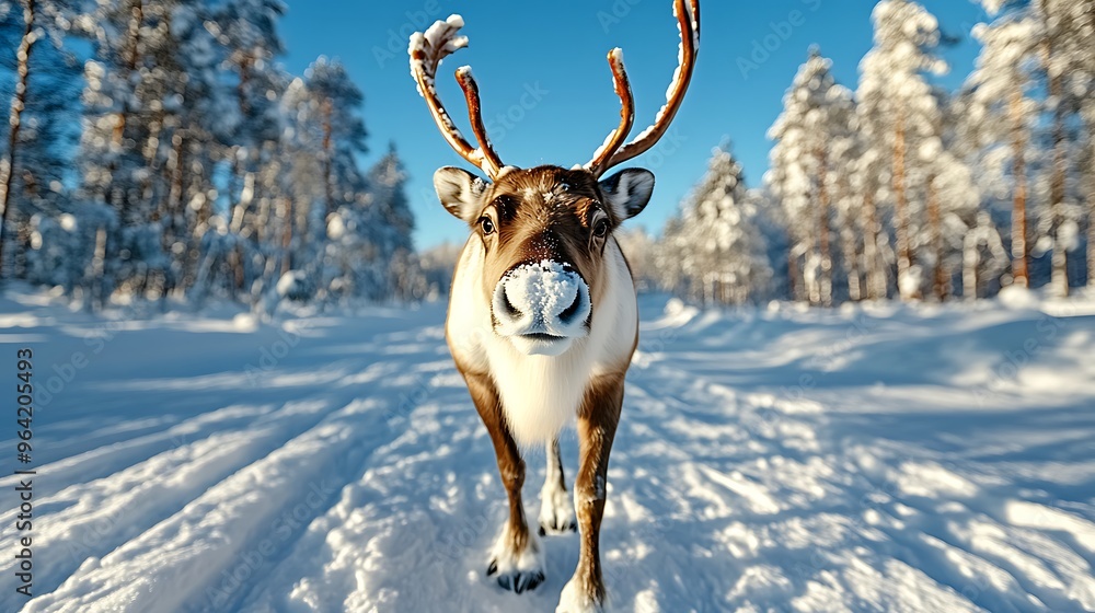 Enjoy the magical winter wonderland in Lapland, Finland, where snow-covered forests and reindeer create a true Arctic experience. Enjoy the magical winter wonderland in Lapland, Finland, where snow-covered forests and reindeer create a true Arctic experience.