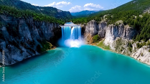 Explore Yellowstone National Park in the USA, home to geothermal wonders, towering waterfalls, and diverse wildlife. 