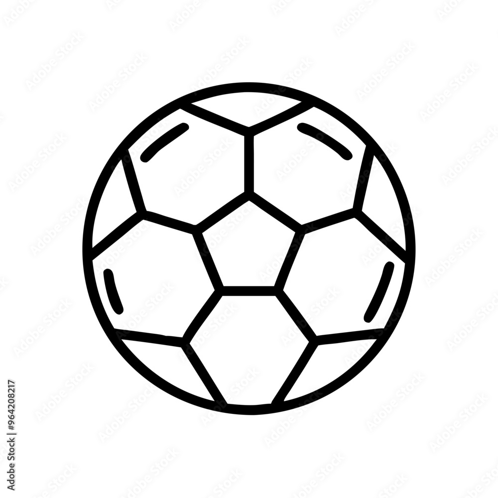 soccer ball isolated on white background Icon soccer ball isolated on white background Icon