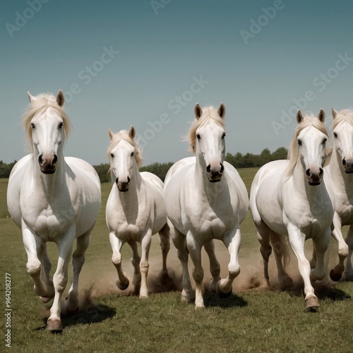 group of horses in a field