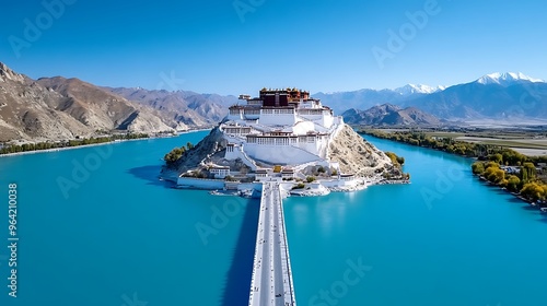 Visit the Potala Palace in Lhasa, Tibet, a monumental structure that was once the winter residence of the Dalai Lama. 