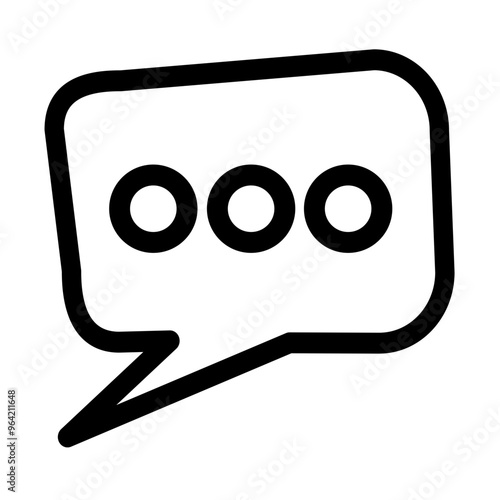 Conversation speech bubble icon symbol