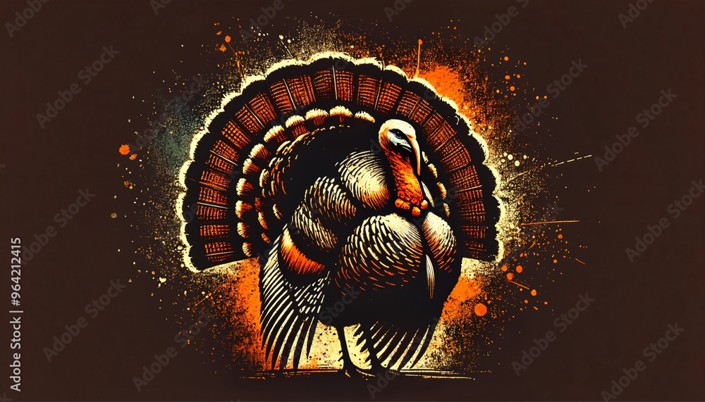Grunge background with turkey for thanksgiving. Grunge background with turkey for thanksgiving.