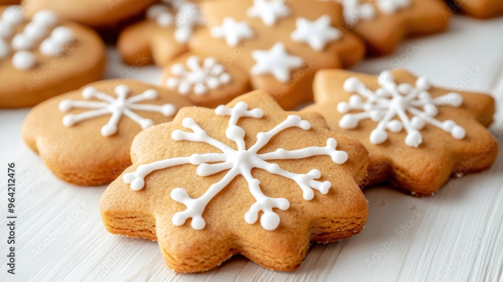 A close up of a group of cookies with icing on them, AI A close up of a group of cookies with icing on them, AI