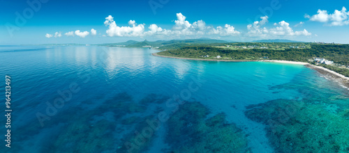 Fototapeta Naklejka Na Ścianę i Meble -  Aerial view of Kenting National park in Taiwan