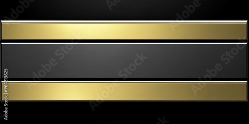 A stylish combination of black and gold horizontal stripes creates an elegant design perfect for various creative applications
