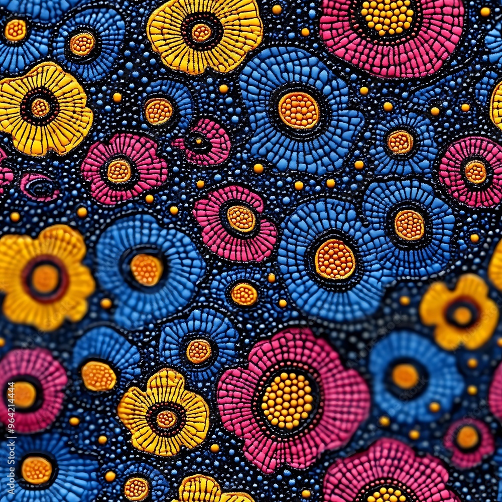 Ankara Pattern - A brightly colored fabric pattern known for its unique and bold designs, widely popular in West Africa Ankara Pattern - A brightly colored fabric pattern known for its unique and bold designs, widely popular in West Africa