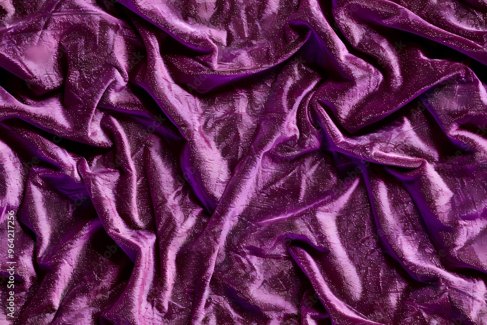 Purple Velvet Fabric with a Glittering Texture Purple Velvet Fabric with a Glittering Texture