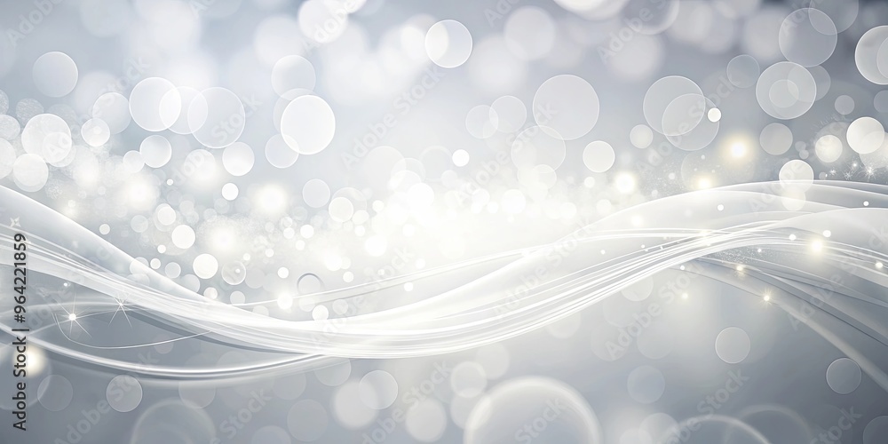 Abstract white wallpaper with bokeh spots and flowing lines, perfect for a minimalist and modern design Abstract white wallpaper with bokeh spots and flowing lines, perfect for a minimalist and modern design