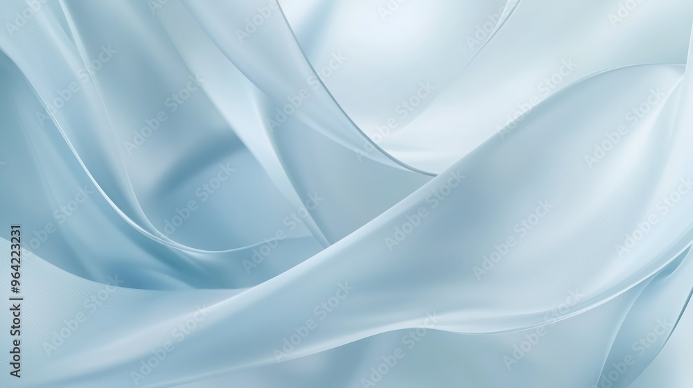 Obraz premium A soft blue background with subtle waves.