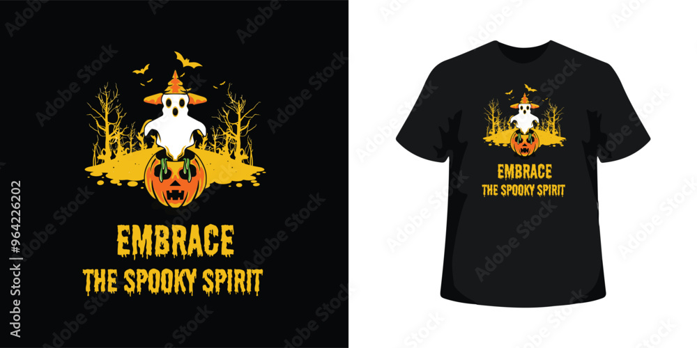 Halloween T-shirt for Embrace the Spooky Spirit Halloween T-shirt for Embrace the Spooky Spirit