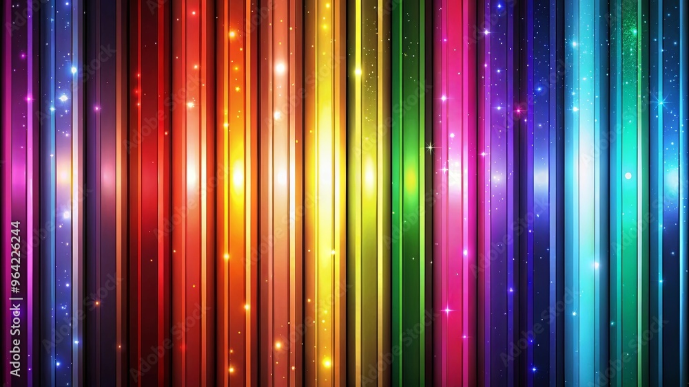 Vibrant and shiny colorful stripes on a dark background, perfect for a modern and eye-catching design Vibrant and shiny colorful stripes on a dark background, perfect for a modern and eye-catching design