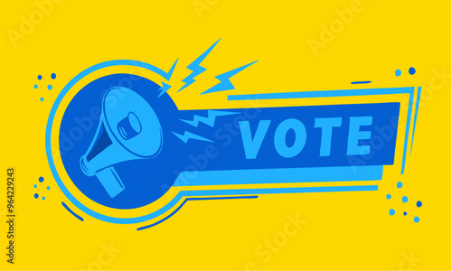 Artwork depicting the concept of presidential elections, democracy, and diversity