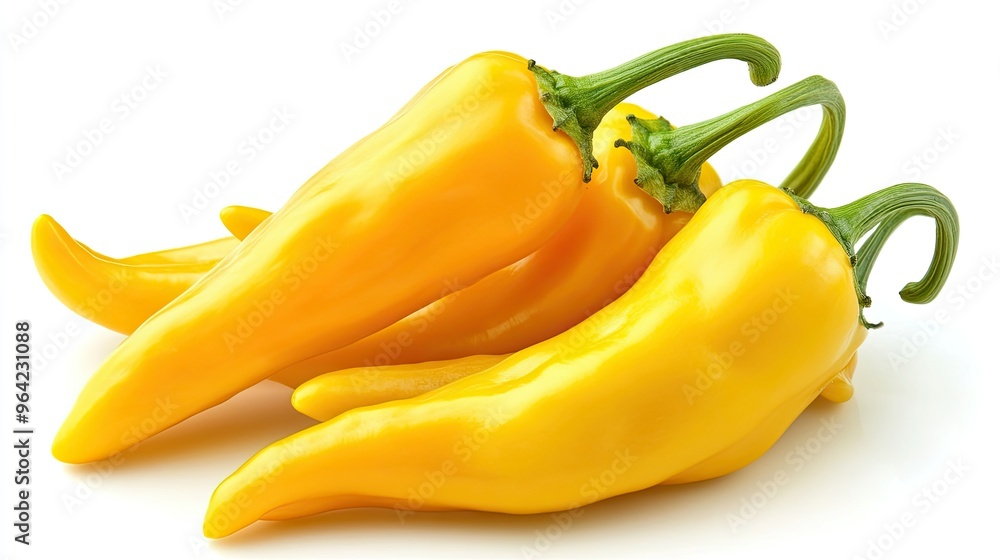 yellow Paprika isolated on white background yellow Paprika isolated on white background