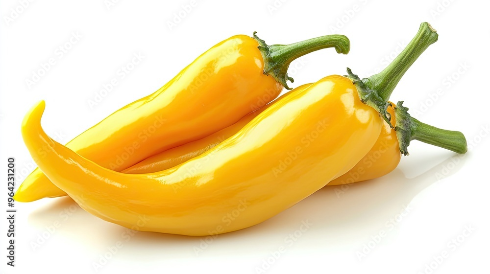 yellow Paprika isolated on white background yellow Paprika isolated on white background