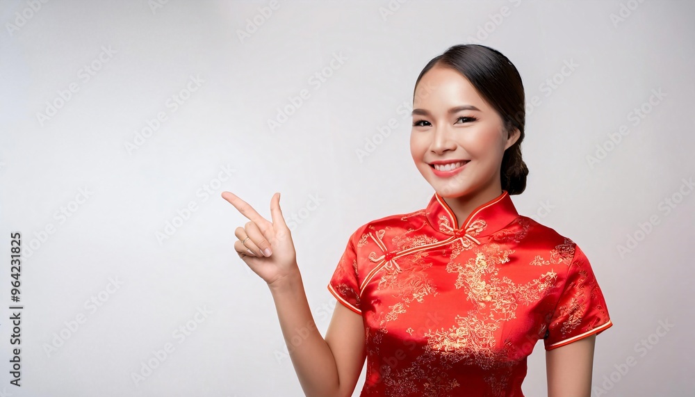 portrait of a woman wearing red chinese dress portrait of a woman wearing red chinese dress