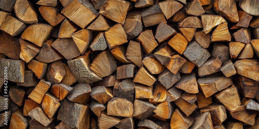 Stacked Firewood Logs are Prepared and Ready for Winter Use in a Charming Rustic Setting Stacked Firewood Logs are Prepared and Ready for Winter Use in a Charming Rustic Setting