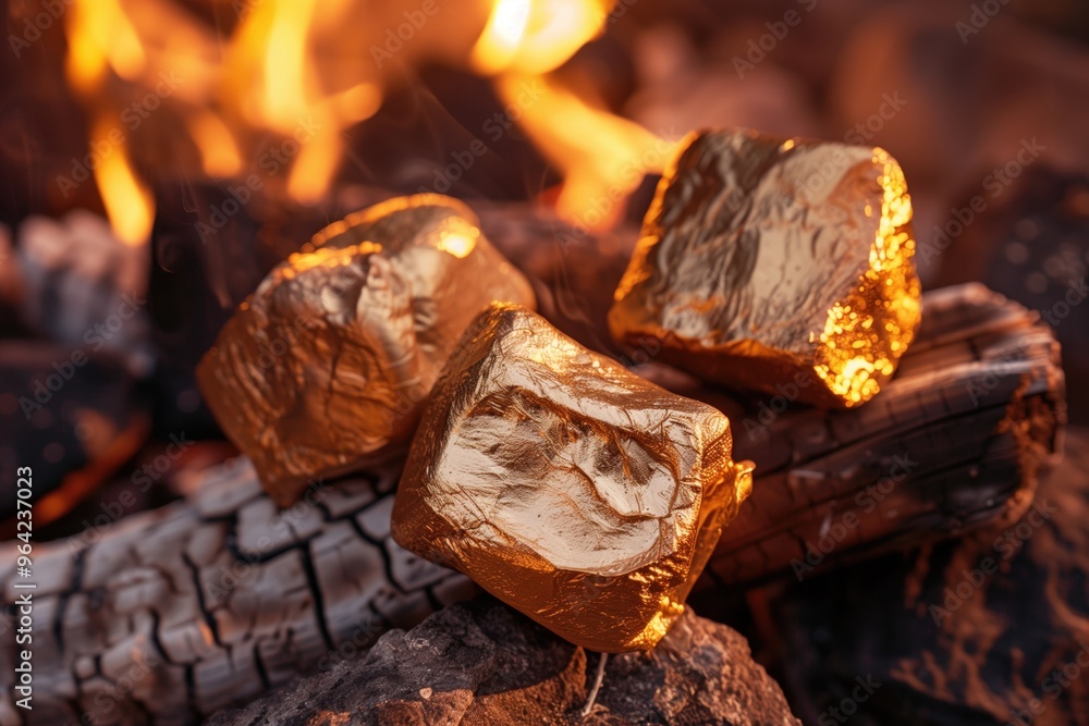 roast marshmallows on a campfire roast marshmallows on a campfire