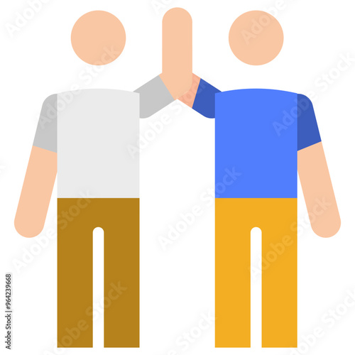 friends flat icon