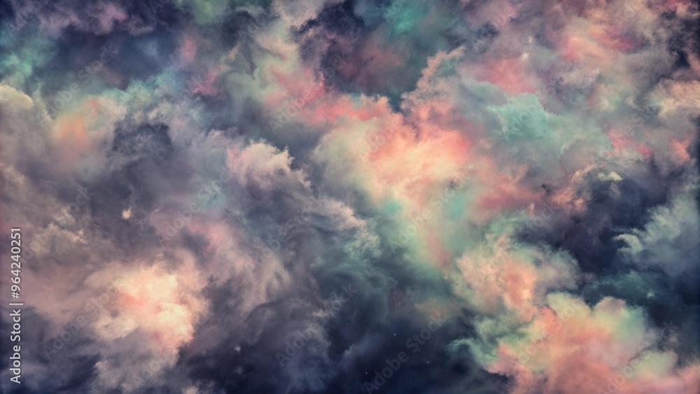 Abstract colorful clouds creating a dreamy, ethereal atmosphere. Abstract colorful clouds creating a dreamy, ethereal atmosphere.