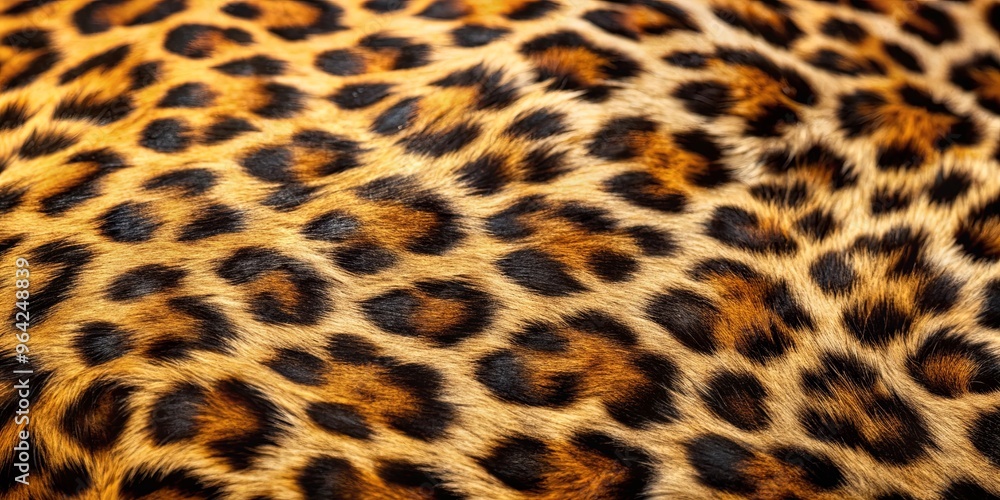Close-up shot of luxurious leopard fur highlighting intricate patterns Close-up shot of luxurious leopard fur highlighting intricate patterns