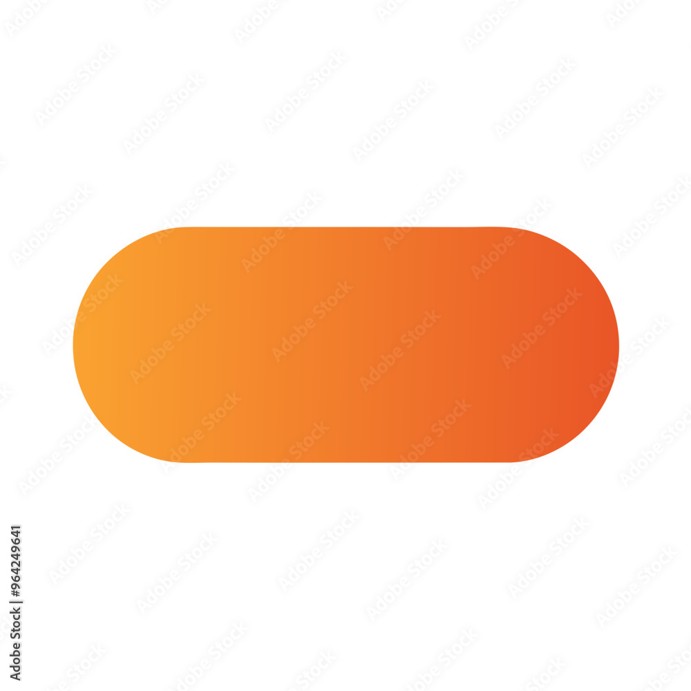 orange button isolated without background orange button isolated without background