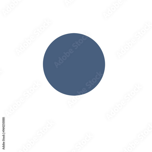 blue round isolated no background