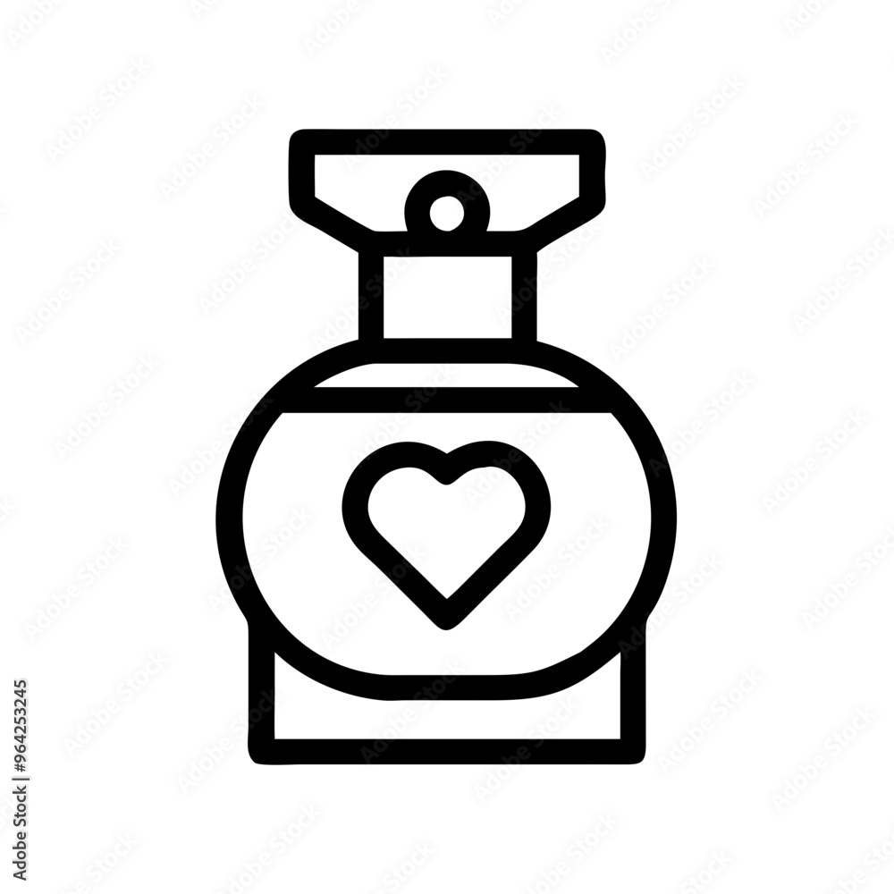 illustration of a heart in a jar illustration of a heart in a jar