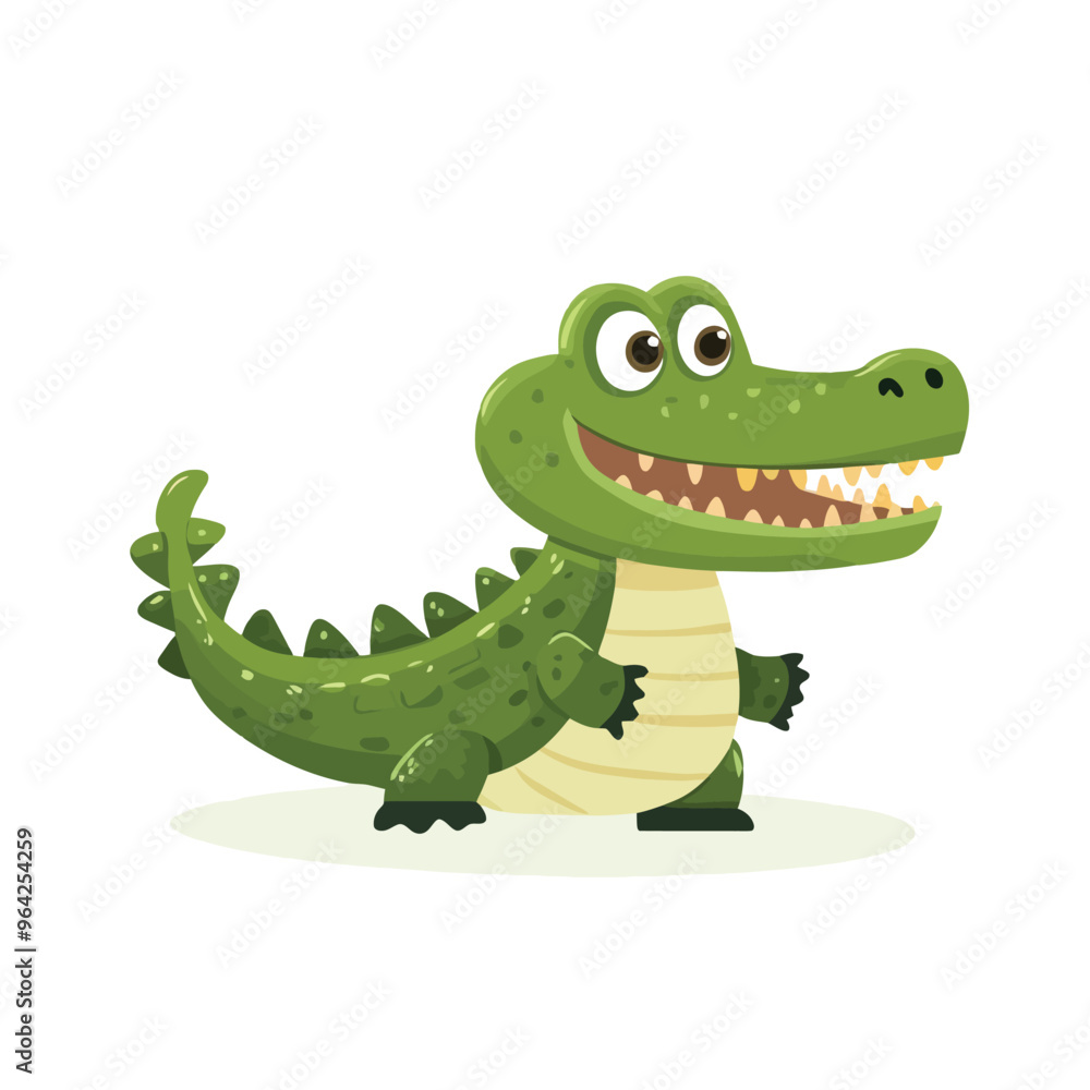 Fototapeta premium cartoon crocodile cartoon