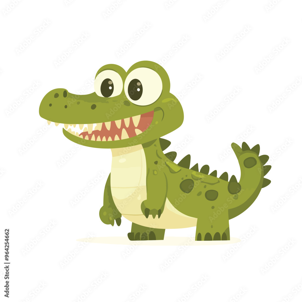 Obraz premium cartoon crocodile cartoon