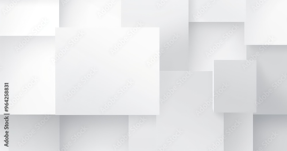 A modern abstract background featuring overlapping white squares and rectangles, creating a clean and minimalistic design. A modern abstract background featuring overlapping white squares and rectangles, creating a clean and minimalistic design.