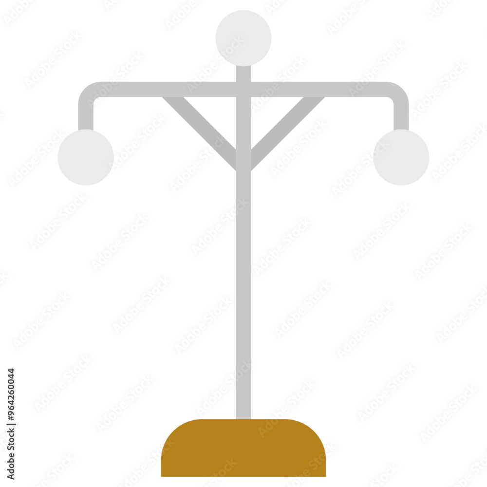light poles flat icon light poles flat icon